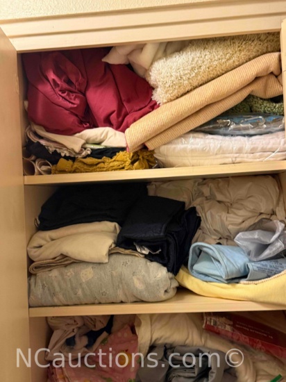 Cabinets Contents Full of Linens