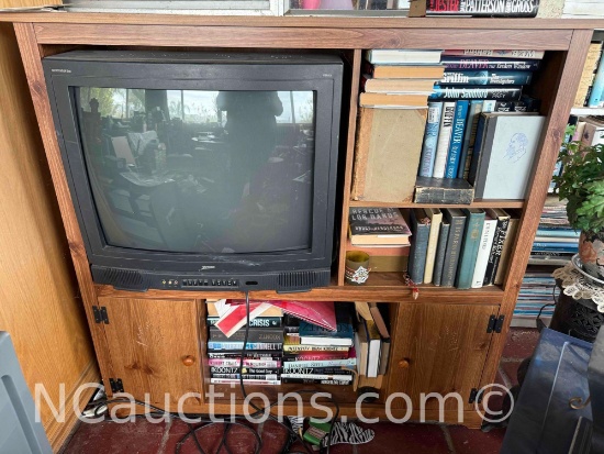 Entertainment Center with TV and Contents