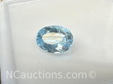 Oval Cut Blue Topaz Gemstone 2.25 Ct