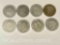 8 US Silver Dollars 1970s