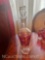 red designer depression glassware