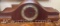 Mantle chime clock walnut