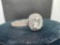 Silver 925 Moissanite Diamond Ring 3.59 Grams Size 8