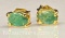 Pair of Emerald Gemstone Earrings