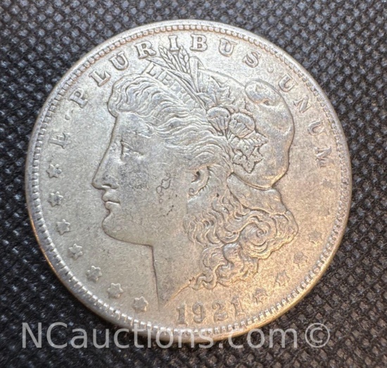 1921-S Morgan Silver Dollar 90% Silver Coin 26.57 Grams
