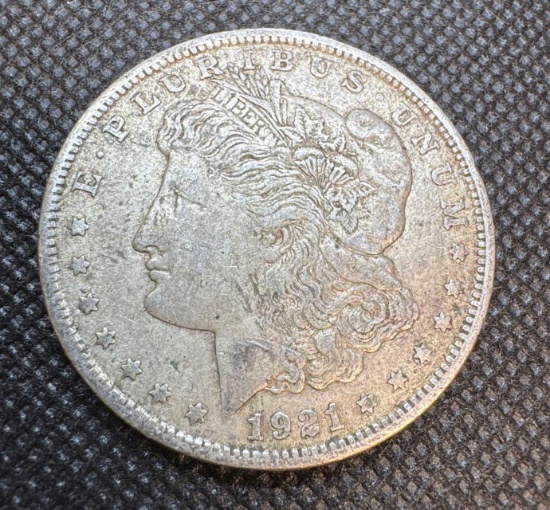 1921 Morgan Silver Dollar 90% Silver Coin