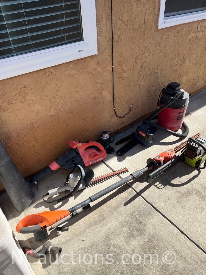Leaf Hog Shop Vac Chainsaw Hedge Trimmer