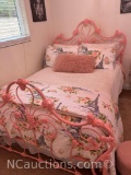 full size bed wrought iron headboard/ footboard