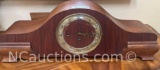 Mantle chime clock walnut