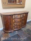 side board, burlwood (contents included) matches with 121 and 145