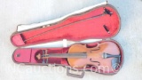 Vintage 1983 Antonius Stradivarius Violin with brown leather hard case model V131E