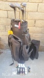 knight Golf bag With various wood/titanium drivers Wilson Spalding Cougar