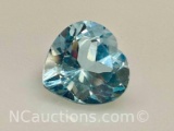 4.3ct Heart Cut Topaz Gemstone