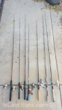 7 fresh-water firhing rods with reels Mitchell Shakespeare Browning Abu Garcia Berkeley more