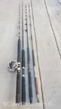 4 deep sea fishing rods onr with Senator Penn 114-H reel Fenwick Kunnan