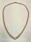 18k Gold Diamond Necklace 8.3g Total