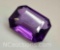 Purple Amethyst Emerald cut Gemstone 10.2ct, an amazing specimen