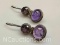 925 Sterling Silver Amethyst Earrings