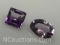 Square and Oval Cut Amethyst Gemstones .66ct Total