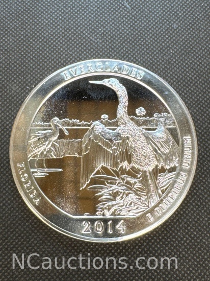 2014 Everglades 5 Troy Oz .999 Fine Silver Bullion