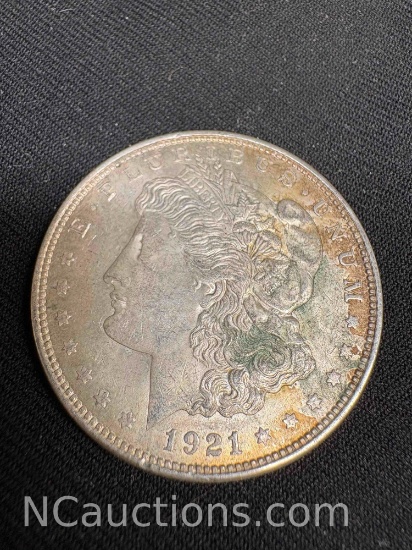 1921 Morgan Dollar 90 percent silver 26.73 grams