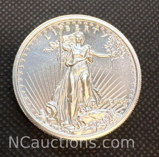 2 Troy Oz .999 Fine Silver Walking Liberty Bullion Coin