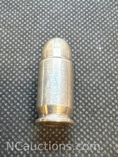 1 Troy Oz .999 Fine Silver .45 Cal Bullet Bullion