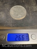 1922 Peace Dollar 90 percent silver 26.61 grams