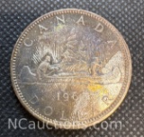 1965 Canadian 80% Dollar Coin 23.09 Grams