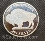 1 Troy Oz .999 Fine Silver Buffalo Bullion Coin