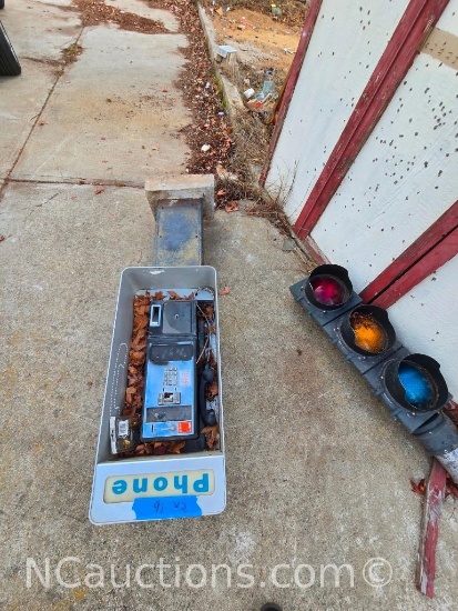 payphone and stoplight