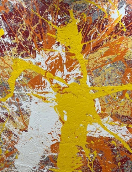 ORIGINAL ABSTRACT PAINTINGBY SALAZAR