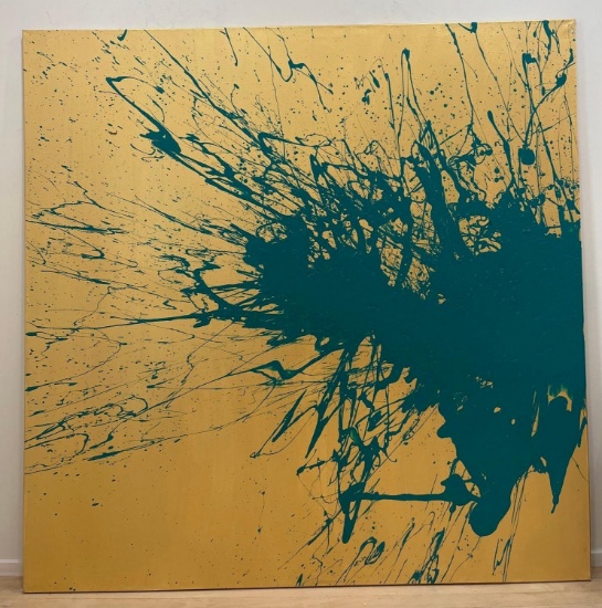 VERY LARGE ABSTRACT - ORIGINAL PAINTING BY SALAZAR