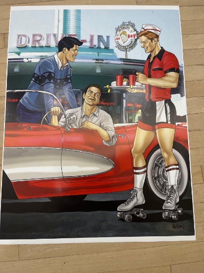 HAND SIGNED POSTER BY ARTIST JOE PHILLIPS