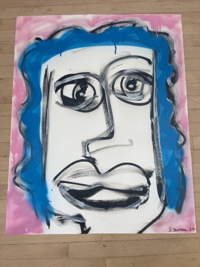 FACES - ABSTRACT - ORIGINAL PAINTING BY SALAZAR