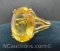 10k Gold Citrine Gemstone Ring 4.02 Grams Size 8