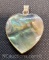 Sterling Silver Abalone Pendant 7.88 Grams