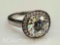 Preveli 925 Sterling Silver 3ct Moissanite Diamond Ring 4g Total Sz.6.5