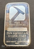 Northwest Territorial Mint 5 Troy Oz .999 Fine Silver Bullion Bar
