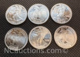 1/10 Oz .999 Fine Silver American Eagle Bullion Coins 18.96 Grams