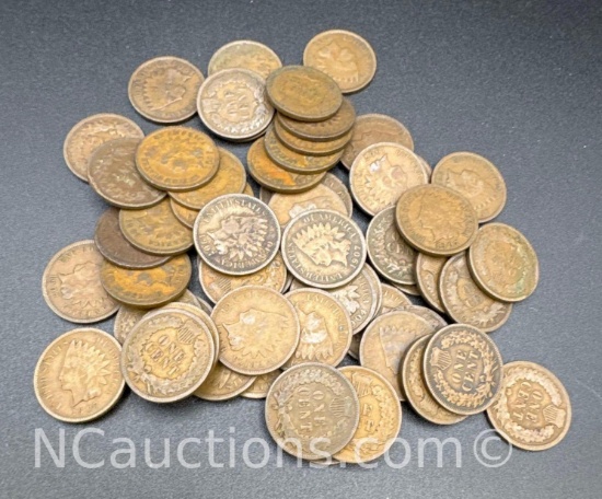 Indian Head Wheat Pennies Mixed Dates 172.81 Grams