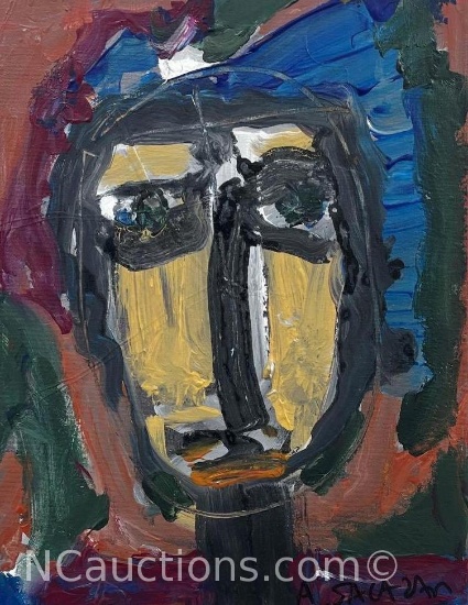 SELF PORTRAIT PAINTING BY SALAZAR