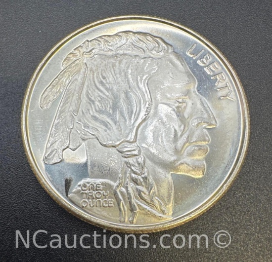 1 Troy Oz .999 Fine Silver Indian Head Bullion Coin
