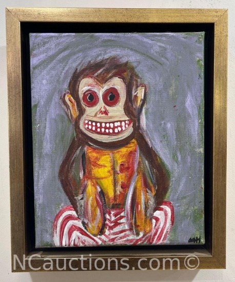 Framed Art Painting Jolly Chimp no.1