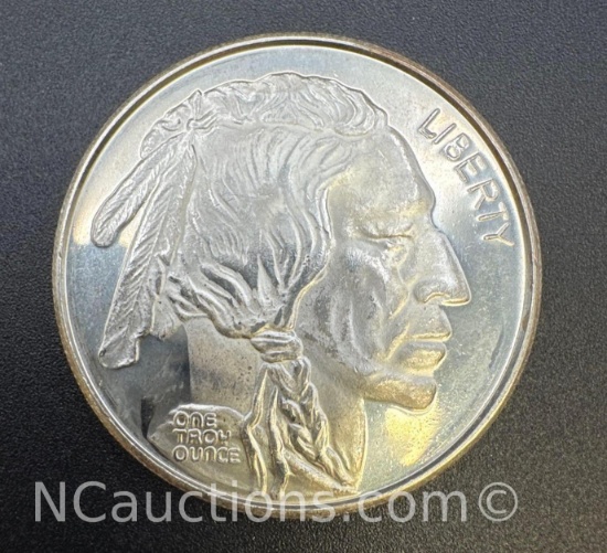 1 Troy Oz .999 Fine Silver Buffalo Bullion Coin