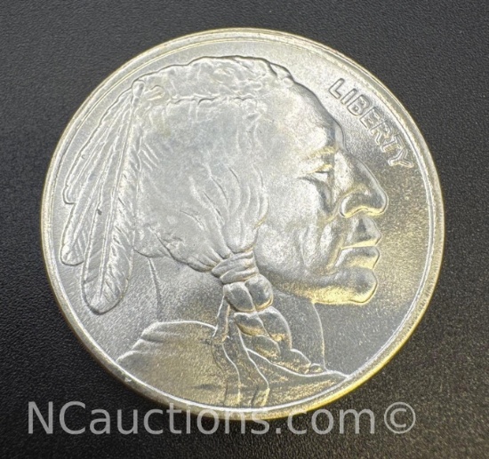 1 Troy Oz .999 Fine Silver Buffalo Bullion Coin