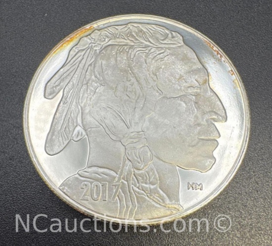 2017 1 Troy Oz .999 Fine Silver Buffalo Bullion Coin