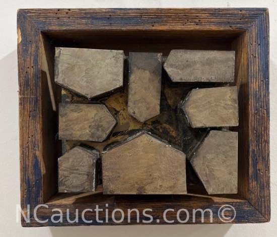 Framed 3D Wood Sculpture Art 7x8