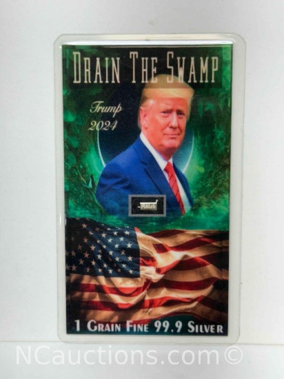 Donald Trump 1 Grain Fine 99.9 Silver MAGA Bullion