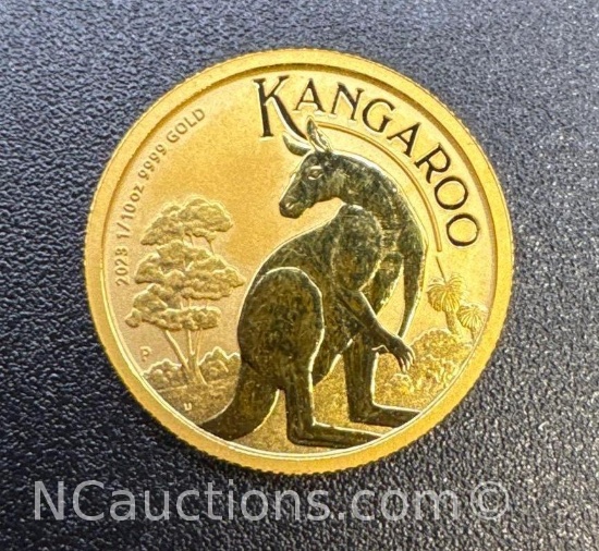 2022 1/10 Oz 9999 Fine Gold Kangaroo Bullion